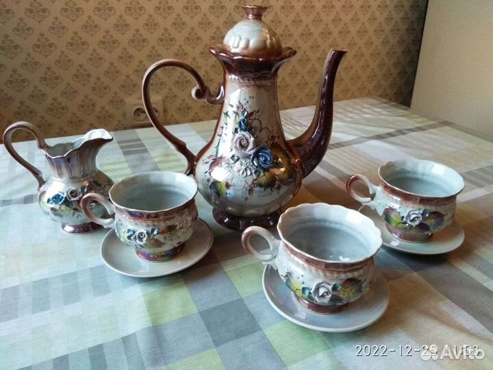 Чайный сервиз СССР перламутр