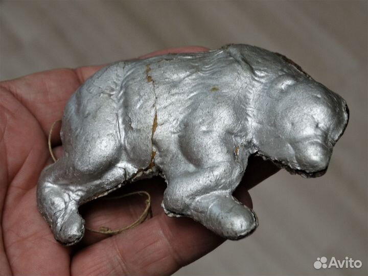 Дутый картонаж 30-40-х годов. Медведь