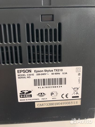 Принтер Epson Stylus TX210