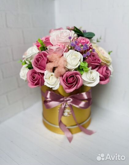 Букет из мыльных цветов