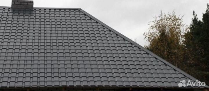 Металлочерепица графит