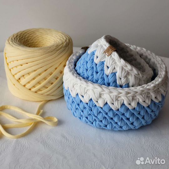 Трикотажные корзинки