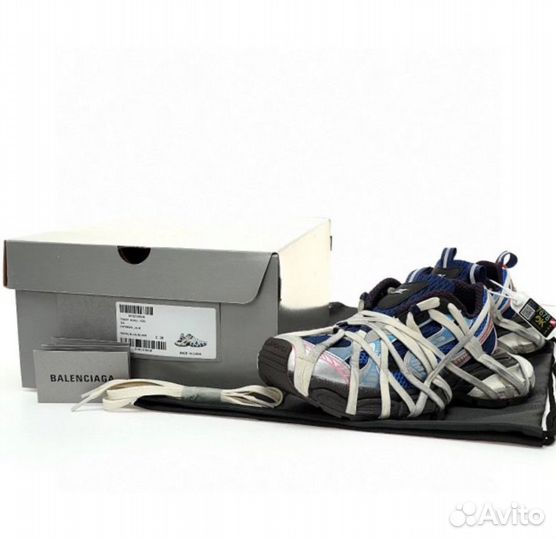 Balenciaga 3Xl extreme lace sneaker IN blue/black