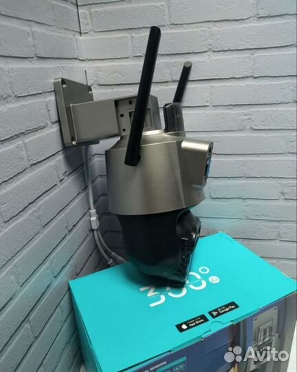 Камера видеонаблюдения с 2 объективами WiFi Улична