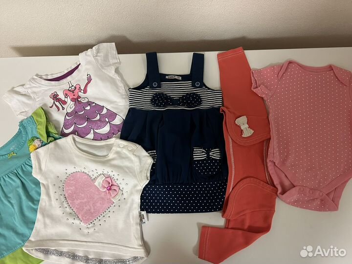 Большой пакет вещей на девочку с 0 до 1 года