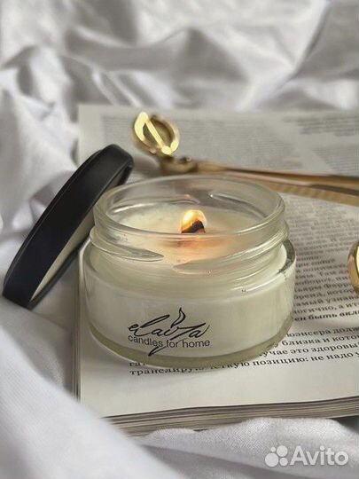 Свеча с деревянным фитилем