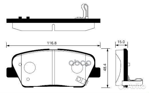 Колодки тормозные задние sangsin brake SP1247 H