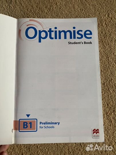 Optimise, Student's book B1