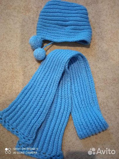Комплект шапка и шарф