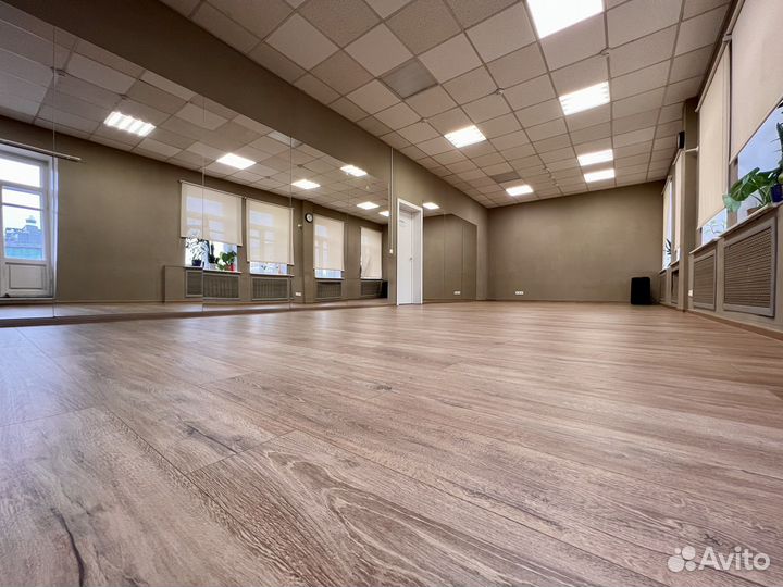 Аренда зала (почасовая) для танцев, фитнеса, йоги