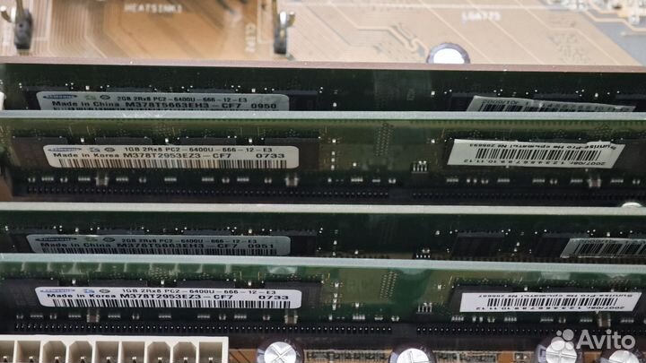 Материнская плата Asus p5b с процессором и озу