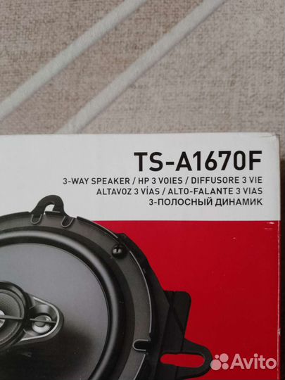 Pioneer TS-A1670F 3- полосная акустика 16.5 см