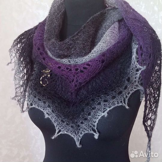 Шаль платок косынка бактус 100 шерсть в наличии