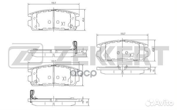 Колодки торм. диск. задн. Chevrolet Captiva (C1