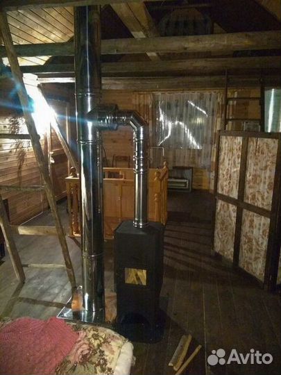 Печь камин на дровах