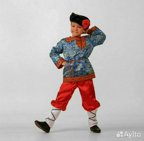 Русский народный костюм для мальчика, три варианта