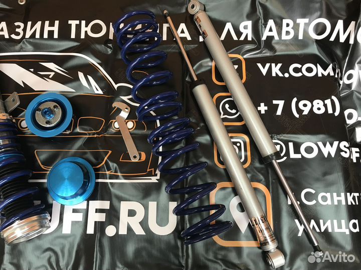 Mazda 3 Ford focus 2 3 Винтовая подвеска JOM Blue