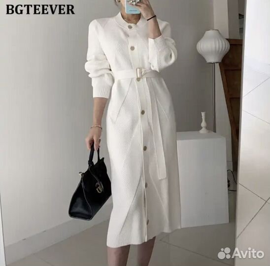 Платье вязанное