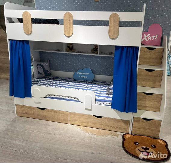 Двухъярусная кровать детская новая