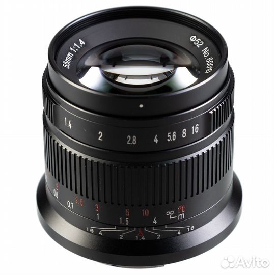 Объектив 7artisans 55mm F1.4 II Canon EOS-R, черн