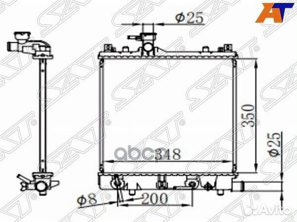 Радиатор Suzuki Wagon R 98-08 / Wagon R Solio 0