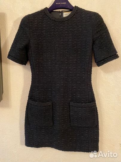 Платье шерстяное saint laurent