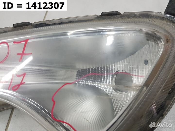 Птф передняя левая Hyundai Solaris