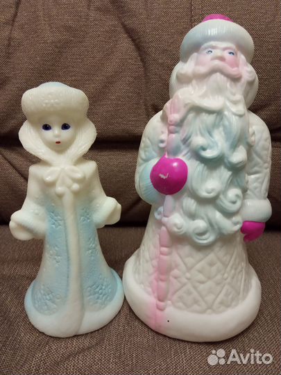 Новогодние игрушки, Дед Мороз и Снегурочка СССР
