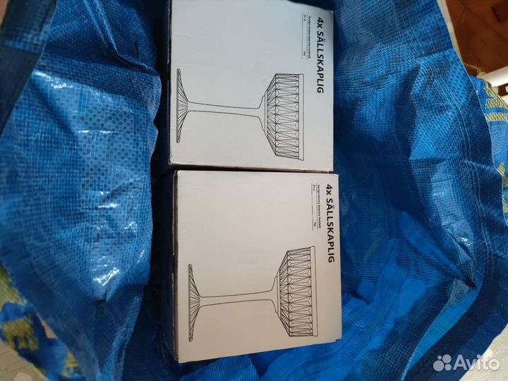 Бокалы для шампанского sällsкаplig IKEA 2 бокала