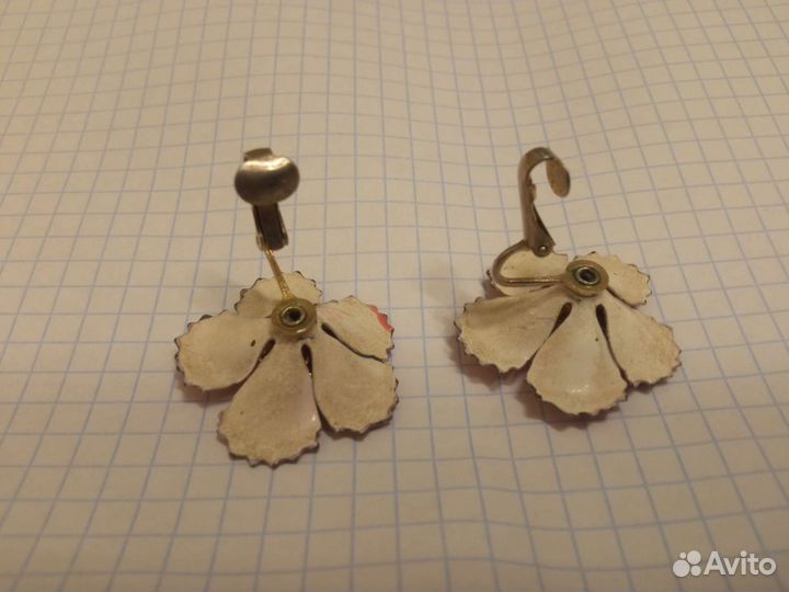 Клипсы американский винтаж бижутерия