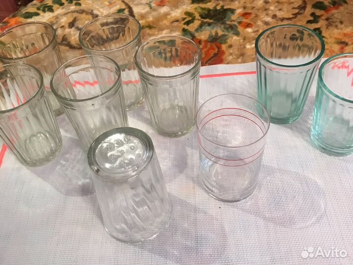 Стаканы граненые СССР, винтаж