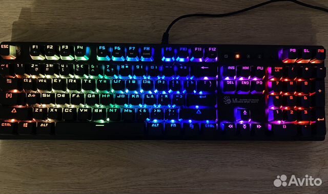 Игровая клавиатура A4Tech Bloody B820R Red S