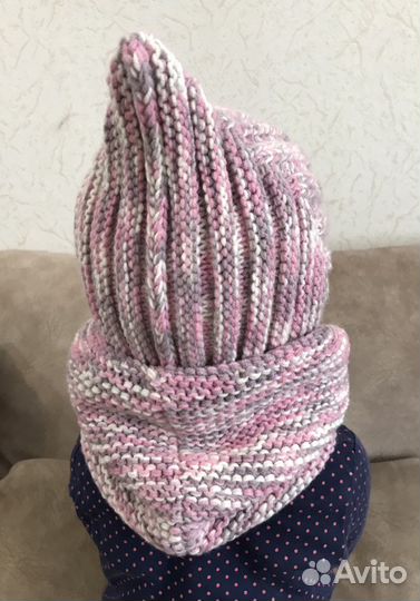 Комплект шапка и снуд для девочки или мальчика