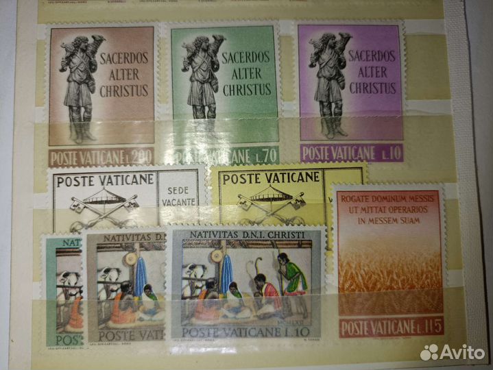 Подборка марок Ватикана