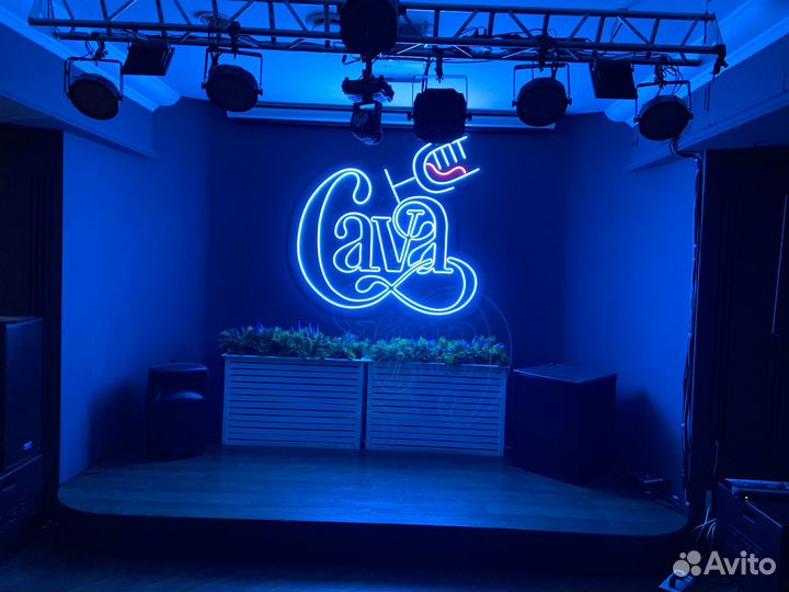 Неоновая вывеска рекламная для бизнеса