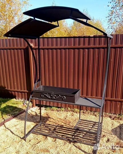 Мангал с печью