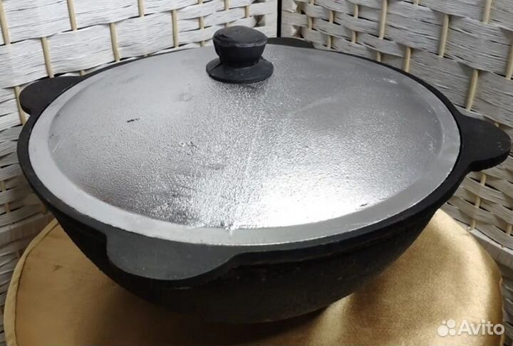 Казан узбекский наманганский 12 литров плоское дно