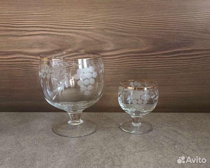 Подарочный набор бокалы, рюмки стекло хрусталь