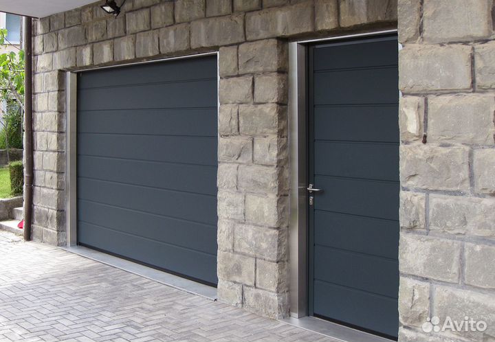 Секционные ворота гаражные автоматические