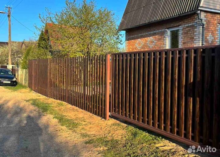 Заборы из профнастила