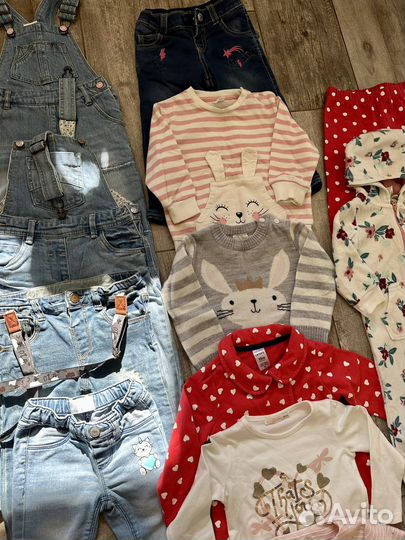 Одежда для девочки на рост от 80 до 92