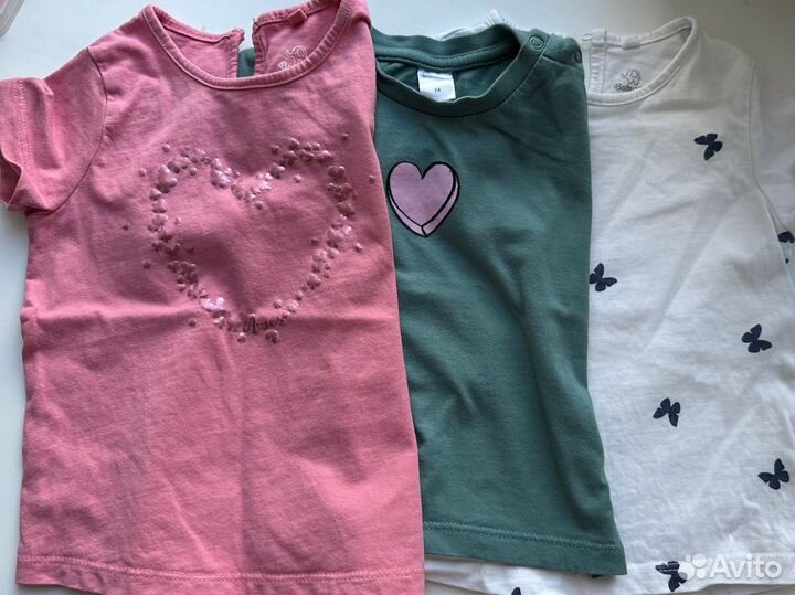 Вещи пакетом на девочку 74 80