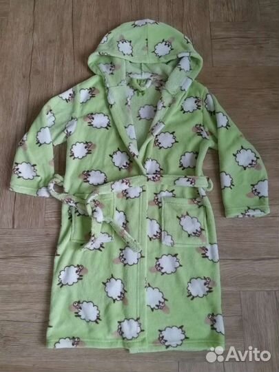 Махровый халат р. 140/146