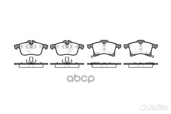 1036 02 колодки дисковые п. Opel Meriva 1.41.7D