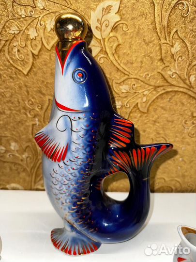 Графин штоф кувшин рыбки