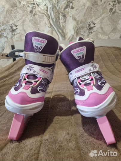 Коньки детские раздвижные 30-35 размер