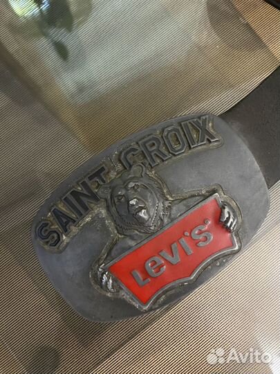 Мужской ремень levis кожа