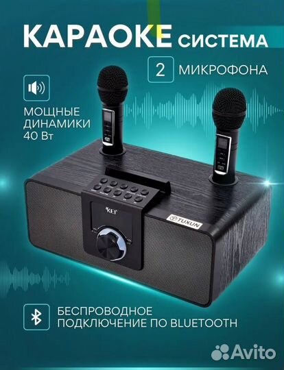 Караоке system с 2 микрофонами