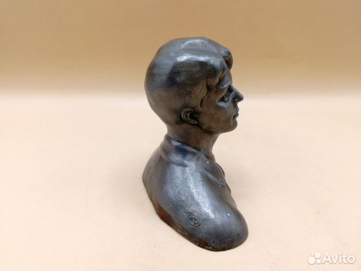 Бюст Сергей Есенин литье силумин 10,5 см