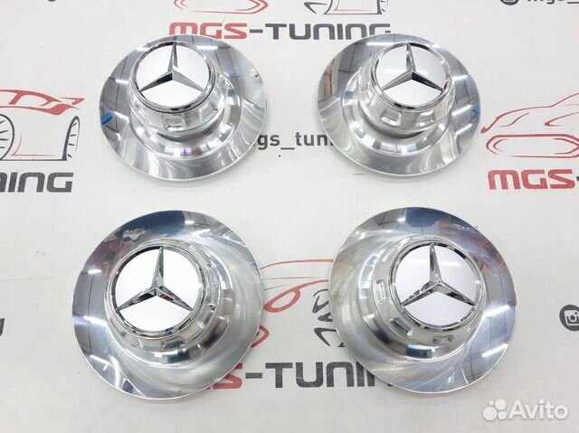 Колпачки Mercedes тарелка Silver 145мм 4 шт